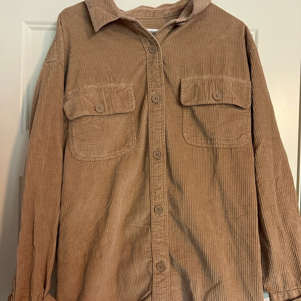 American Eagle Corduroy Button-Up Shirt
